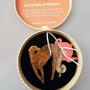 Erstwilder Autumnal Symphony Borzoi Brooch